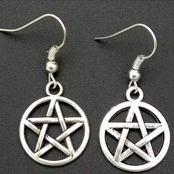 Pentagram Earrings - Picture 1 of 1
